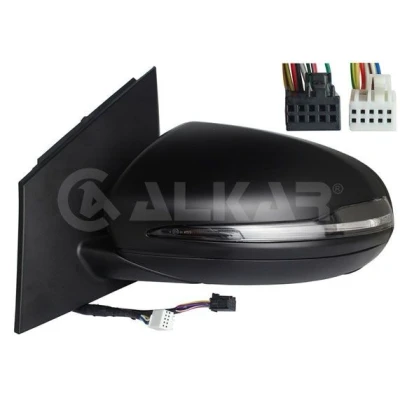 Imagen de Espejo retrovisor Alkar 6141214 izquierda imprimado eléctrico calefactable, con memoria, asférico para vehíc. volante a la