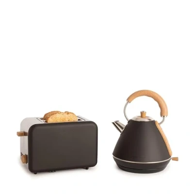 Imagen de CREATE/PACK TOAST RETRO + KETTLE L/Tostadora de pan negra con hervidor agua negro/Hervidor 1,7 L