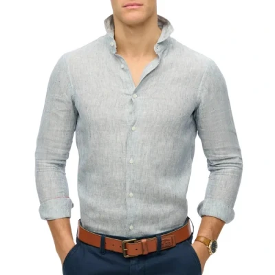 Imagen de Superdry Vacation LONG Sleeved Camisa, Hombre, Talla: Large, Ticking stripe navy