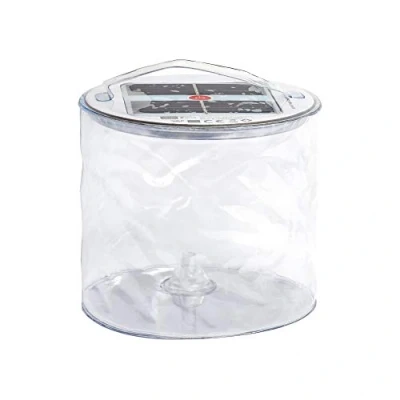 Imagen de Ultron 185953 Save E Linterna LED Plegable con luz Solar, Transparente, 10.9 x 12.7 2.54 cm