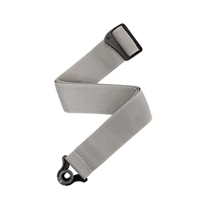 Imagen de D&#039;Addario Auto Lock Guitar Strap Acoustic &amp; Electric Accessories Easy to Use Locking Straps Uses Existing Buttons Polypro Silver
