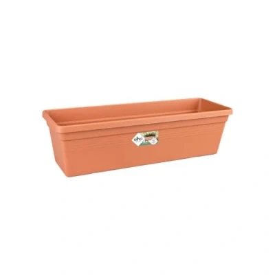 Imagen de Elho Green Basics Trough 40 Jardinera Mild Terra Exterior &amp; Balcón L 16.5 x A 39 A13.7 cm