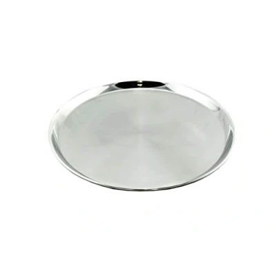 Imagen de HostelNovo Bandeja Camarero Redonda Diámetro: 45 cm Acero Inoxidable para Servir Uso Profesional o doméstico Múltiples usos