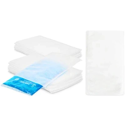 Imagen de COM FOUR® Cubierta no tejida desechable 50x para compresión de gel múltiple fría y caliente Paquete enfriamiento Funda protectora proteger su piel