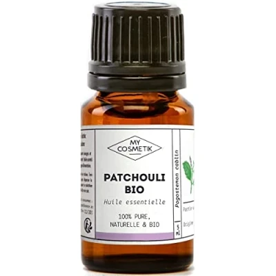 Imagen de Aceite esencial de pachulí orgánico (Pogostemon cablin) 100% puro y natural MY COSMETIK 10 ml