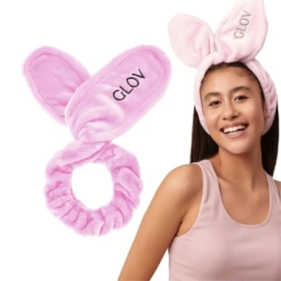 Imagen de Diadema de Pelo Orejas Conejo Para Maquillaje y Limpieza Facial, Accesorio Ajustable Cuidado la Piel, Ideal Usar Con Toallas Desmaquillantes Reutilizables Faciales Skincare
