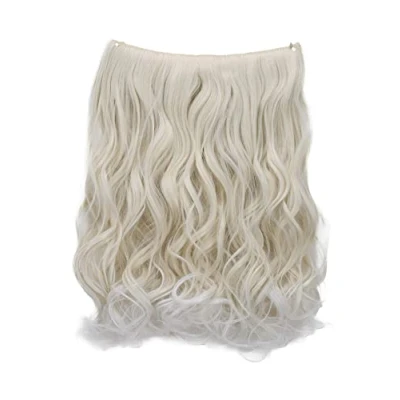 Imagen de CAISHA 50cm 1 Trama Extension Con Banda Elástica Extensión De Cabello Ondulada Mezcla Rubio Claro E124