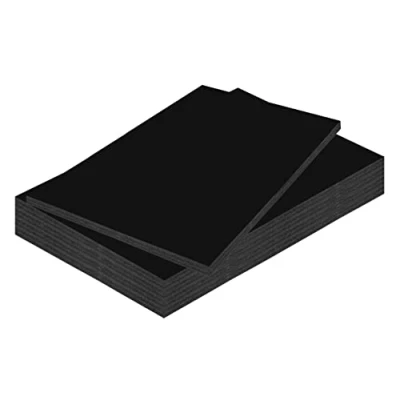 Imagen de Kangaro Planchas de espuma DIN A3 negro 29,7 x 42 cm 10 mm 5 unidades DIY para artesanía, presentación, modelismo, paspartú