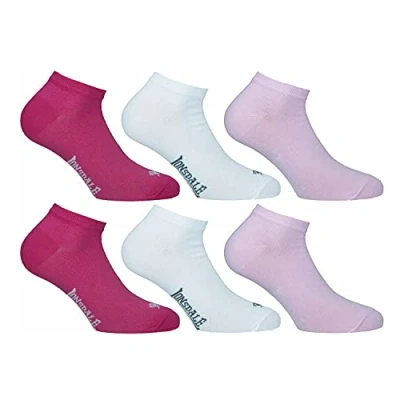 Imagen de Lonsdale Sneaker 6 Pares Calcetines, Algodón (Rosa Mix, 39 42)