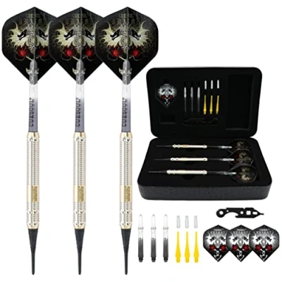 Imagen de CUESOUL 16 Grams Deluxe Soft Tip Darts Set with Luxury Case（JL STL B1103+D604）