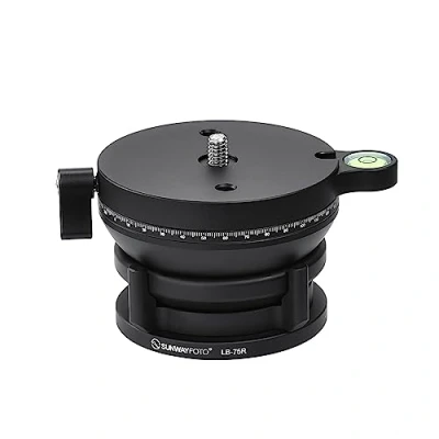 Imagen de SUNWAYFOTO LB 75R 360 Base de nivelación panorámica Cabeza trípode Capacidad carga 15 kg