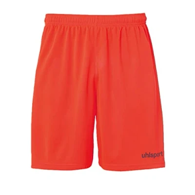 Imagen de Uhlsport Center Basic Shorts Without Slip De Juego, Hombre, Rojo Fluor/Azul Marino, S