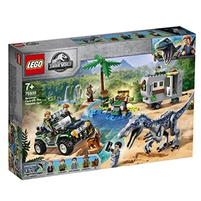 Imagen de LEGO 75935 Jurassic World El Choque del Baryónix: la búsqueda Tesoro con Juguete Buggy Fuera de Carretera