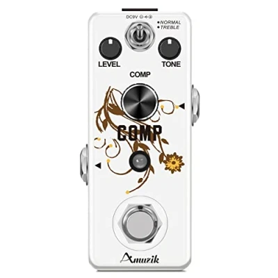 Imagen de Amuzik Compressor Guitar Effect Pedal Analog Compression Ultimate Comp Pedals for Electric Ture Bypass