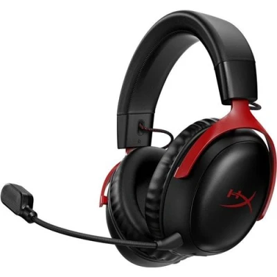 Imagen de Auriculares gaming HyperX Cloud III, Inalámbrico, Audio espacial DTS®, Compatible PS5, Nintendo Switch, Rojo