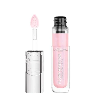 Imagen de L&#039;Oréal Paris Plump Ambition Aceite Labial voluminizador con Ácido Hialurónico 24H de hidratación* Crystal clear