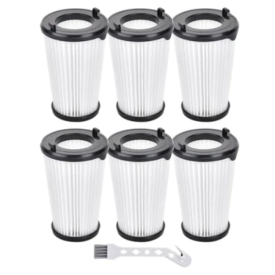 Imagen de Paquete de 6 filtros plástico para aspiradora AEG CX7/CX7 2, filtro repuesto eficiencia, lavable