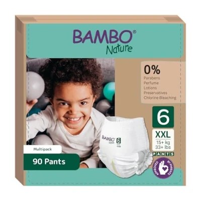 Imagen de Pantalones de entrenamiento Bambo Nature Talla 6 18+kg (PACK 5 X 18UN)