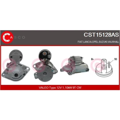 Imagen de CASCO CST15128AS Motor de arranque 12V 1,10kW 9 CPS0066 M8 64mm OPEL: Astra H GTC, Hatchback, Corsa D FIAT: Grande Punto Hatchback