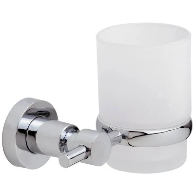 Imagen de tesa Loxx Soporte para cepillo de dientes, metal cromado brillante, autoadhesivo, tecnología adhesiva montaje, 95 x 130 100 mm
