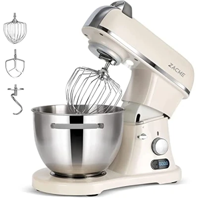 Imagen de Robot de Cocina Multifuncional 7L,Batidora Amasadora Repostería Profesional 1500W, 6 Velocidades con Turbo, Vaso Licuadora, Picadora Carne, Tazón Grande, Protección