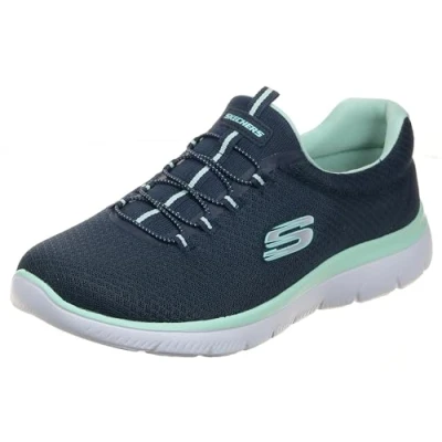 Imagen de Skechers WIDE FIT Summits Zapatillas, Mujer, Talla: 39, Navy/aqua Zapatos