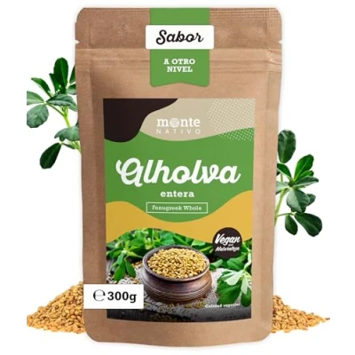 Imagen de semillas de fenogreco Monte Nativo (300 g) Deliciosamente secas y aromáticas enteras perfecto para cocinar o como té cuidadosamente seleccionadas