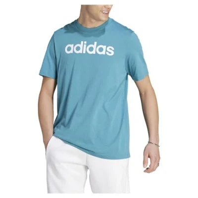 Imagen de adidas Hombre Essentials Single Jersey Linear Embroidered Logo Tee, arctic fusion, L