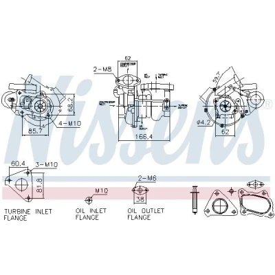 Imagen de NISSENS 93732 Turbocompresor de gases escape neumático