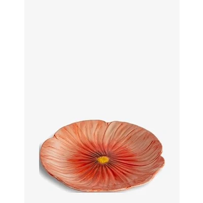 Imagen de ByOn Poppy 5283908106 Plato de desayuno (cerámica, 21 cm), diseño flores, color rojo