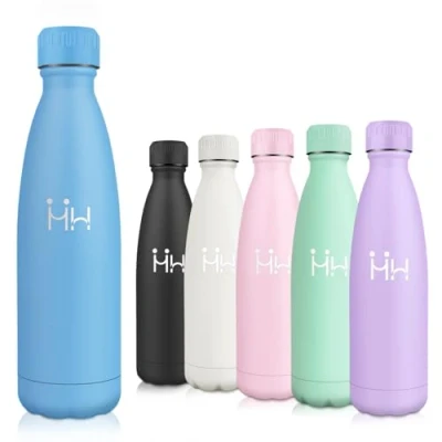Imagen de Motswedi Botella Agua Acero Inoxidable, 750 ml Sin BPA, Termica, Mantener 12H Caliente/24 Frío, Cantimplora, Prueba de Fugas, para Deporte, Oficina, Yoga, Ciclismo, Azul Cielo