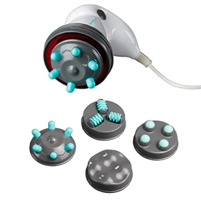 Imagen de ARDES Masajeador anticelulítico Profesional con calentamiento de infrarrojos para glúteos y piernas 4 Accesorios Intercambiables neceser viaje Modelo ARM240N