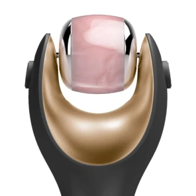 Imagen de Cabezal de Cuarzo rosa para GESKE SmartAppGuided™ MicroNeedle Face Roller 9 in 1 Microagujas desintoxicación antiedad Regeneración la piel y brillo natural brasileño 100% puro
