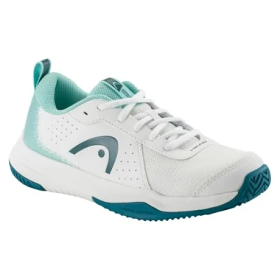 Imagen de HEAD Zapatillas de Tenis Unisex Youth Sprint Court 4.0 Junior Blanco/Turquesa EU 34.5