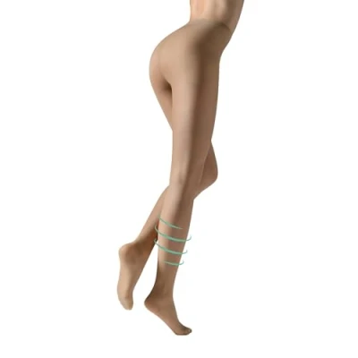Imagen de CALZITALY Medias de Descanso, Panty Compresión Fuerte Factor 10 mm/Hg 70 DEN Negro, Natural, Azúl S, M, L, XL Calcetería Italiana (S, Natural)