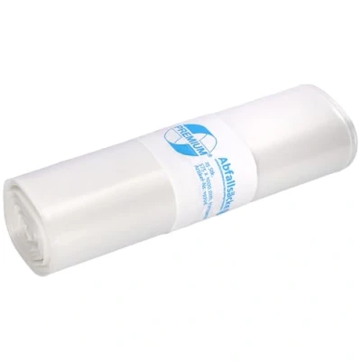 Imagen de deiss Premium 19706 bolsas de residuos, 575 mm x 1000 0,06 mm, rollo 25 Pro, Transparente
