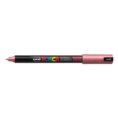 Imagen de uni ball 181784 Marcador POSCA con punta calibrada rojo metálico