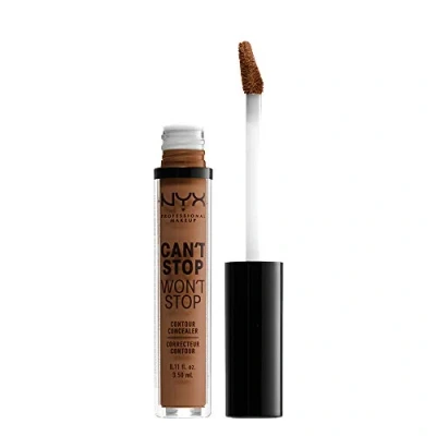 Imagen de Nyx Professional Makeup Corrector No Comedogénico, Waterproof Y De Larga Duración Can&#039;T Stop Won&#039;T 24H Tono 17 Cappuccino Para Pieles Muy Oscuras