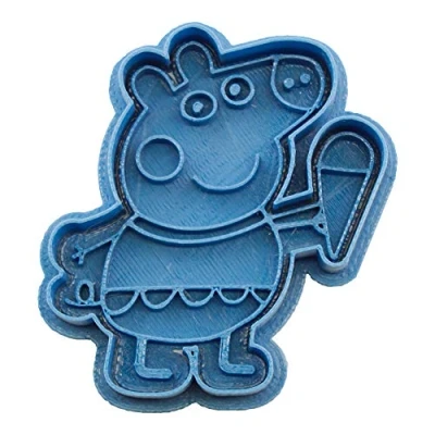 Imagen de Cuticuter Peppa Pig Helado cortador de galletas, azul. 8x7x1,5cm