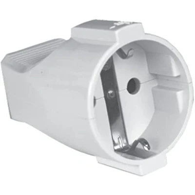 Imagen de Silver Electronics 9261 Clavija Hembra con protección, Blanco