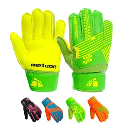 Imagen de meteor Guantes Portero Goalkeeper Gloves Entrenamiento Futbol Equipacion fútbol niños protección para los Dedos Catch