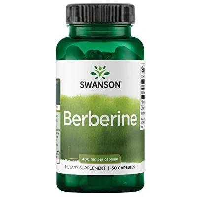 Imagen de Swanson, Berberina, 400mg, Berberis Aristata, 60 Cápsulas, Probado en Laboratorio, Sin Soja, Gluten, No GMO
