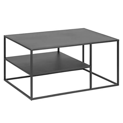 Imagen de AC Design Furniture Nino Mesa de café, Metal, Negro, B:90 x H:45 T:60 cm