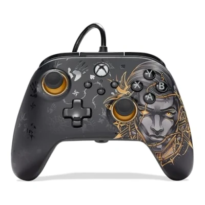 Imagen de Power A mando alámbrico Advantage para Xbox Series XS Midas, mando, videojuegos con cable, juegos, funciona
