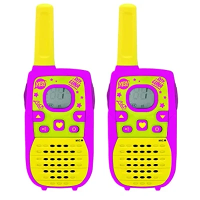 Imagen de LEXIBOOK TW41SL Disney Soy Luna Par de walkie talkies Digitales, Rango 5 kms, Color Rosa/Amarillo