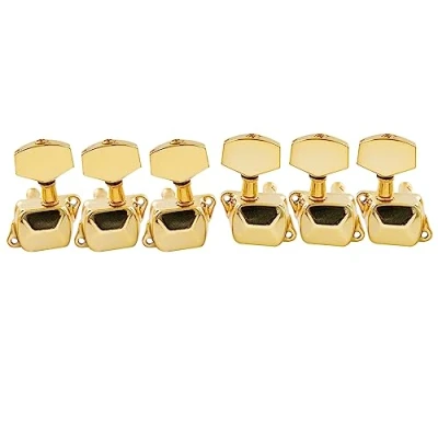 Imagen de Musiclily 3L3R Semi Sellado Guitarra Clavijas de afinación Clavijero Repuesto para Eléctrica Acústica, Dorado