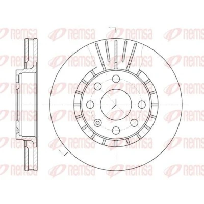 Imagen de REMSA 6178.10 Disco de freno Eje delantero 256, 256 24 6 ventilado OPEL: Corsa C Hatchback, Astra F CC, Calibra A, DAEWOO: Lanos Hatchback