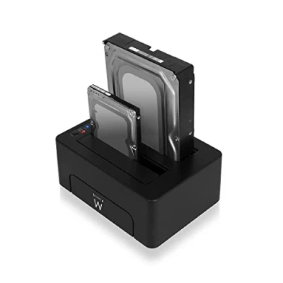 Imagen de Caja Disco Duro Ewent Docking Station . Dual. Función Clonación Ew7014