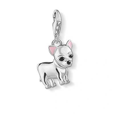 Imagen de Thomas Sabo Colgante Charm de Mujer &quot;Chihuahua Club&quot;, Plata Ley 925, Plateado