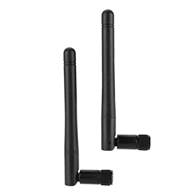 Imagen de Antena WiFi, 2PCS 2DBi/6DBi Enrutador WiFi de Doble Banda 2400 2500MHz Interfaz SMa Alta Ganancia Tarjeta Red Inalámbrica Omnidireccional Externa para LAN Y(Antena 2DBi)